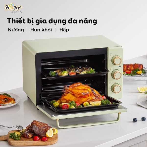 Lò Nướng và Hấp Bear Dung Tích 18L Thiết Kế Nhỏ Gọn Đa Năng - DKX-C20R5 - ảnh 1