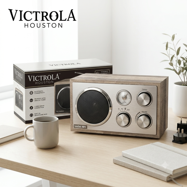 Loa Bluetooth VICTROLA HOUSTON Leêtac , công suất 15W - có đài FM - ảnh 1