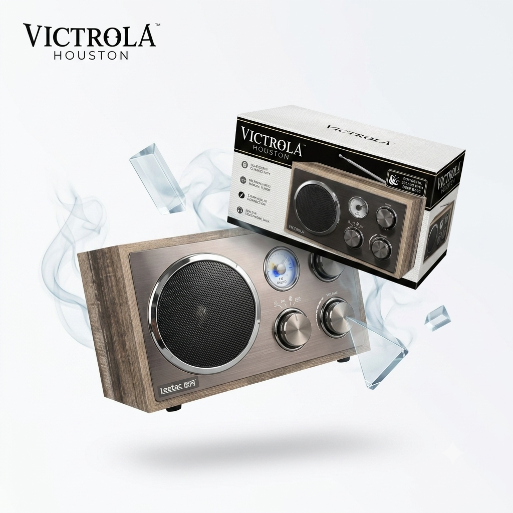 Loa Bluetooth VICTROLA HOUSTON Leêtac , công suất 15W - có đài FM - ảnh 2