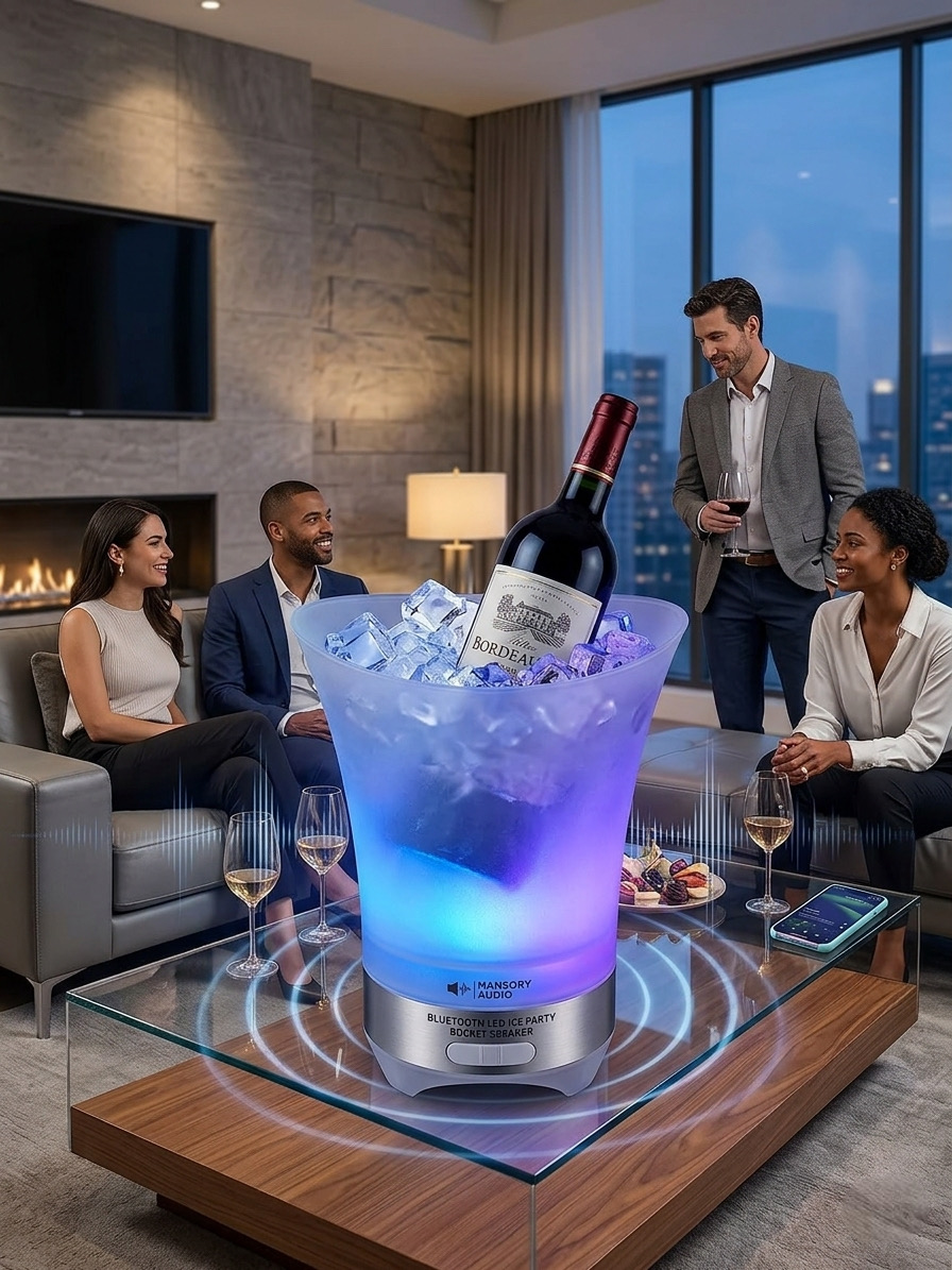 Loa Bluetooth xô đá Mansory Audio Party Bucket - làm xô đựng đá , đựng rượu - ảnh 2