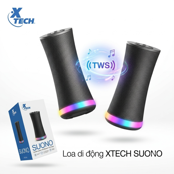 Loa di động XTECH SUONO , Bluetooth 5.0 , TWS , công suất 5W - ảnh 1
