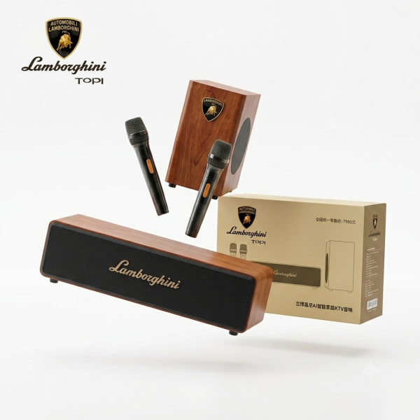 Loa Karaoke AI Lamborghini Topi M9 - kèm 2 mic, công suất 60W, chạy Android - ảnh 1