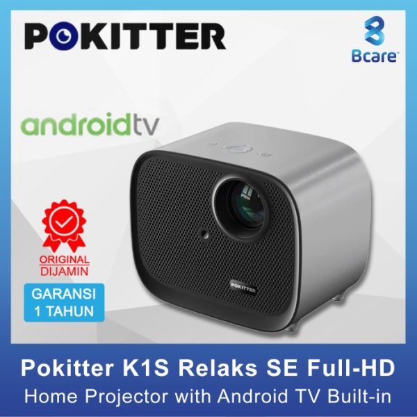 Máy chiếu Pokitter K1S, 1080P, chạy Android, kết nối điện thoại ( hàng Amazon) - ảnh 1