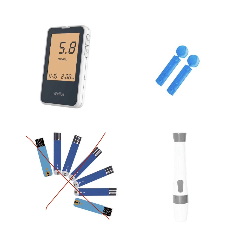 Máy đo đường huyết Wellue G-427B ( chưa kèm que giấy thử ) - ảnh 3