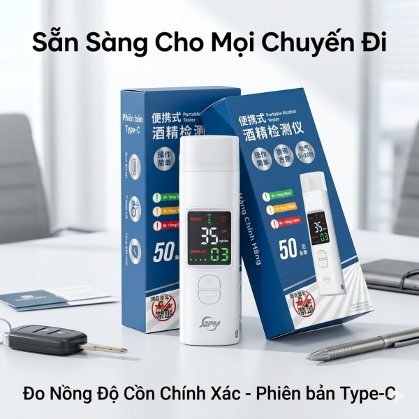 Máy đo / thổi nồng độ cồn di động APM-J8 - ảnh 1
