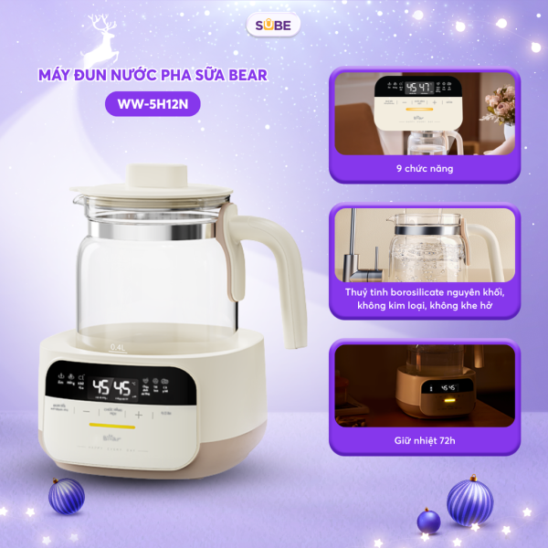 Máy hâm sữa tiệt trùng Bear WW-5H12N - ảnh 1
