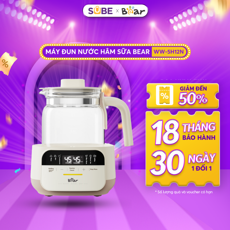 Máy hâm sữa tiệt trùng Bear WW-5H12N - ảnh 2