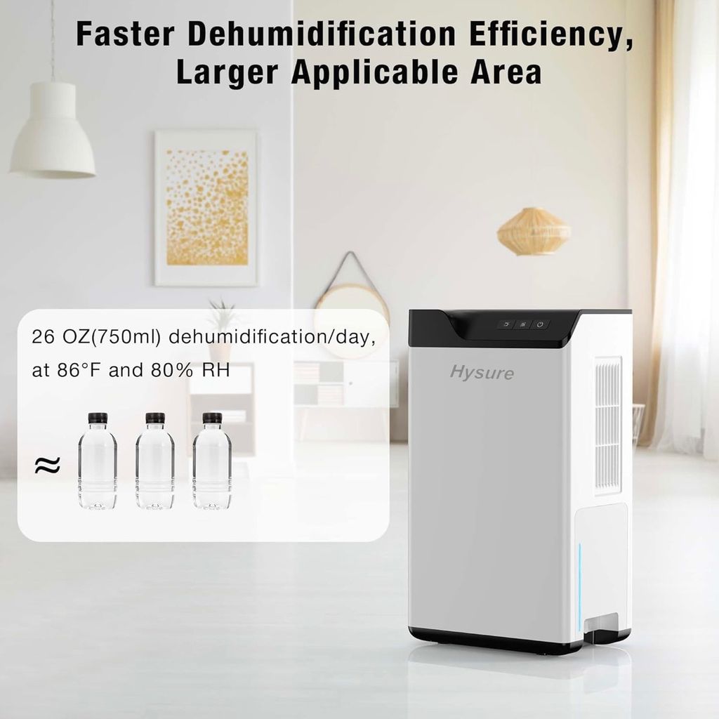 Máy hút ẩm bán dẫn thông minh Hysure - có remote, đèn diệt khuẩn - ảnh 4