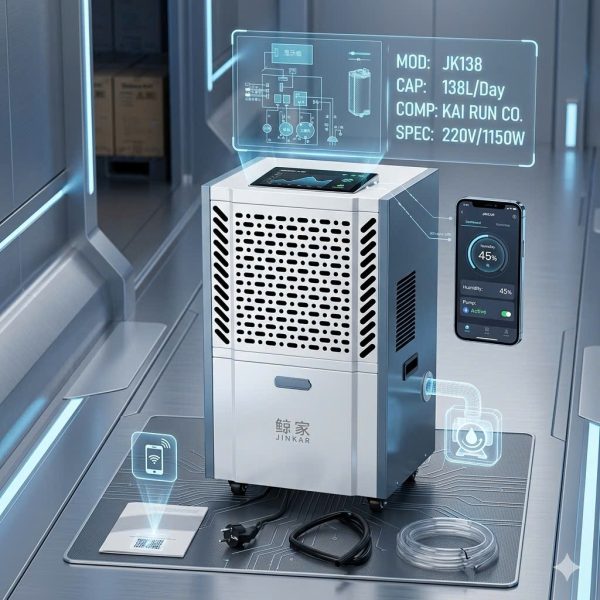 Máy hút ẩm JINKAR JK138 - 138L có app điều khiển - ảnh 1