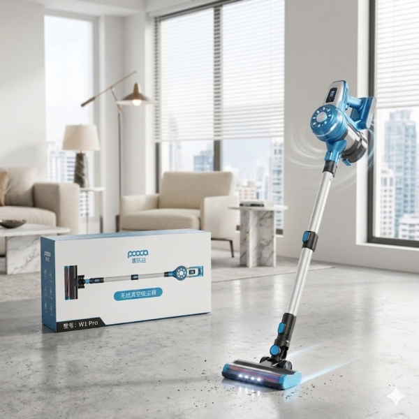 Máy hút bụi không dây POODA W1 Pro, thân nhôm, lõi lọc rửa được - ảnh 1