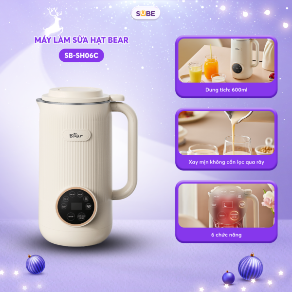 Máy làm sữa hạt Bear SB-SH06C - ảnh 1