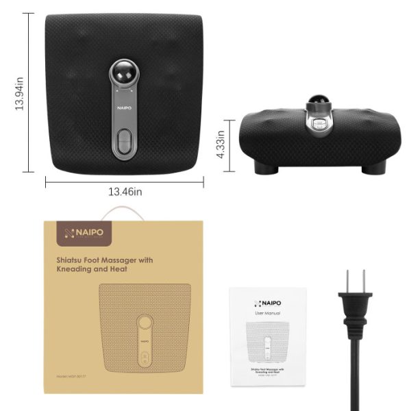 Máy massage chân bi đá nóng chính hãng NAIPO MGF-50177( điện 110v - có tặng kèm adapter 110v) - ảnh 1