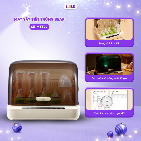 Máy sấy tiệt trùng Bear SB-MTT20 - Cream - ảnh 1