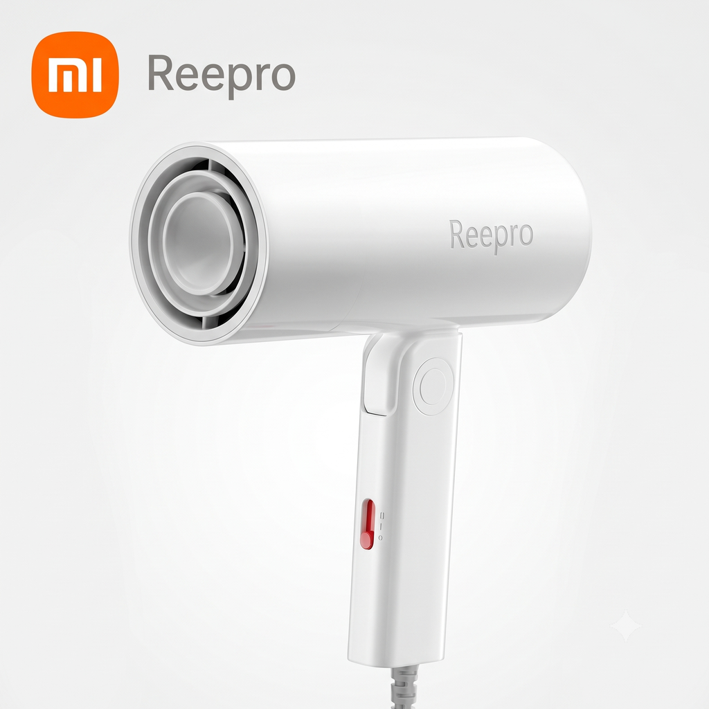 Máy sấy tóc mini gấp gọn Reepro, tạo ion âm, có thể gập gọn,1300W / RP-HC04 - ảnh 1