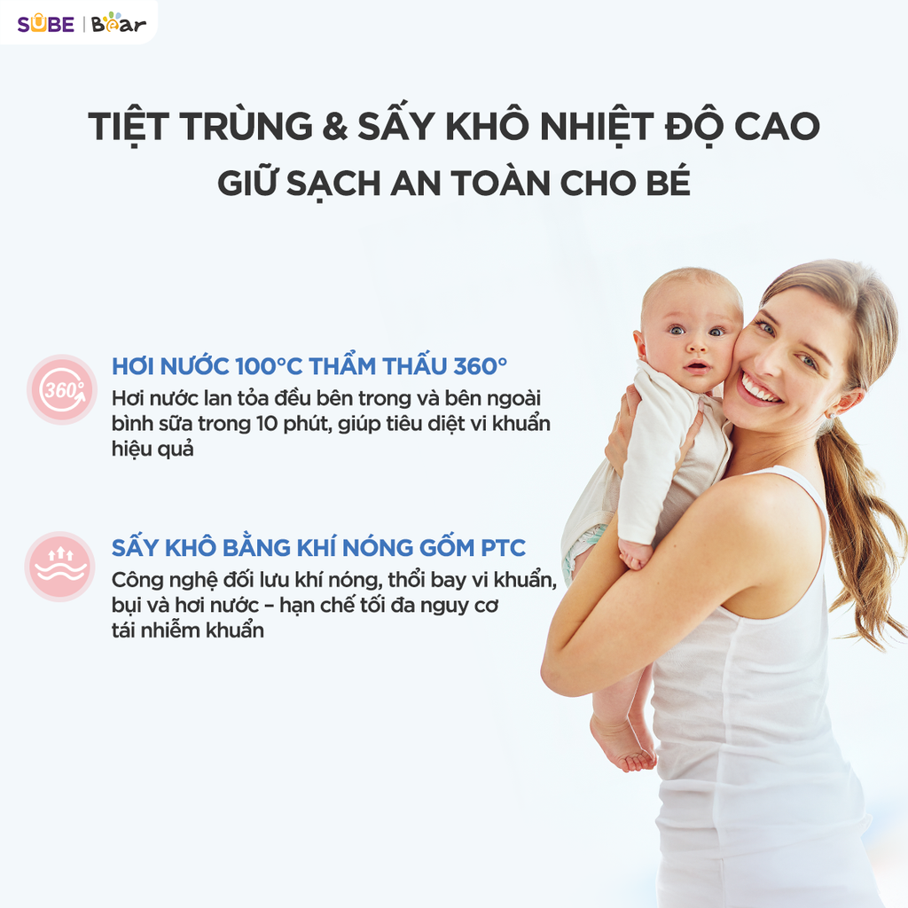 Máy tiệt trùng Bear ST-5H05E26 - ảnh 4