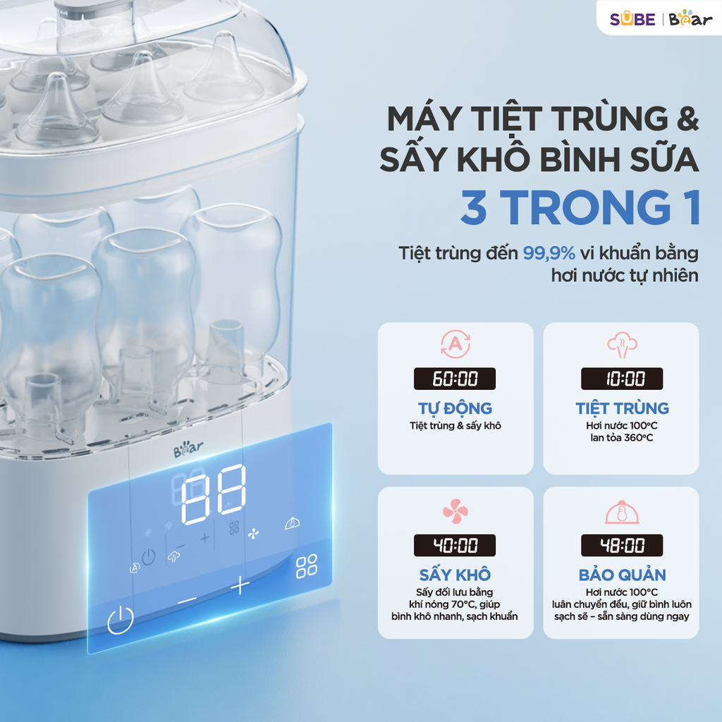 Máy tiệt trùng Bear ST-5H05E26 - ảnh 5