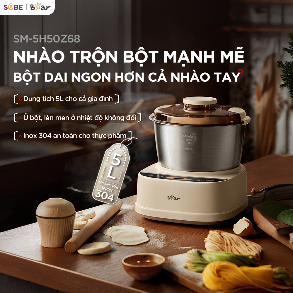 Máy trộn bột Bear 5L SM-5H50Z68 - ảnh 2