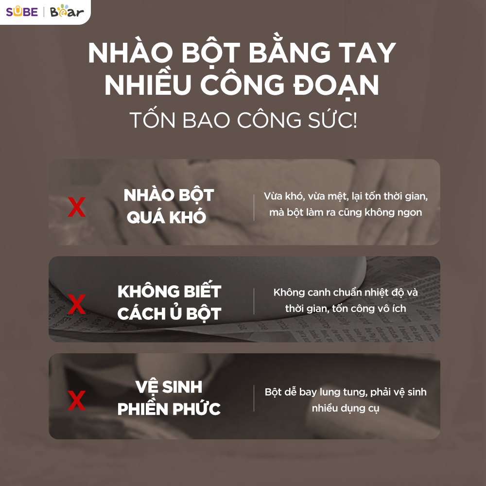 Máy trộn bột Bear 5L SM-5H50Z68 - ảnh 4