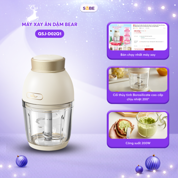 Máy xay ăn dặm Bear QSJ-D02Q1 - ảnh 1