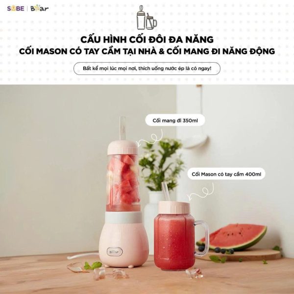 Máy xay sinh tố 0.4L Bear BL 4H04M - ảnh 1