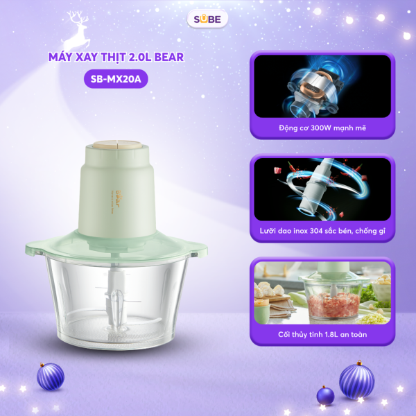Máy xay thịt 1.8L Bear SB-MX20A - ảnh 1