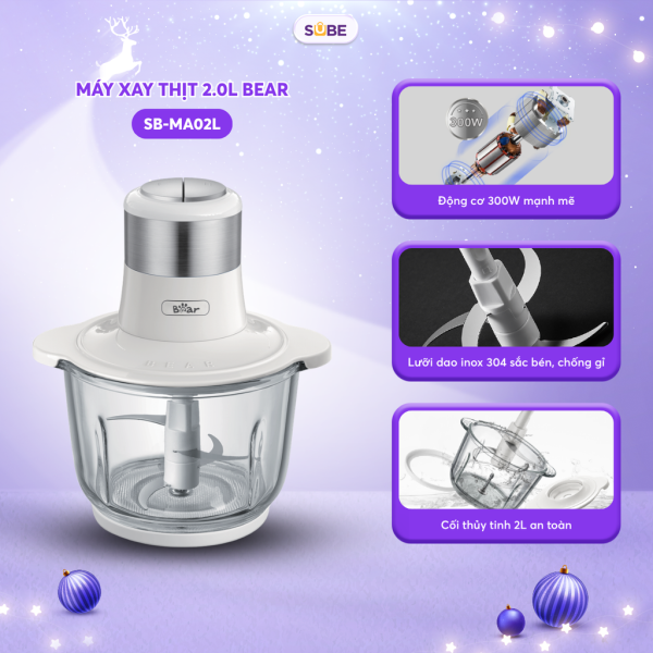 Máy xay thịt 2L Bear SB-MA02L - ảnh 1