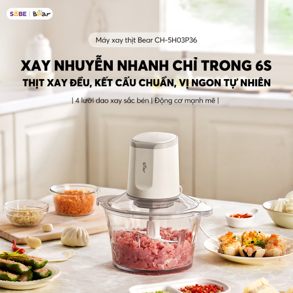 Máy xay thịt Bear 1.8L CH-5H03P36 - ảnh 1