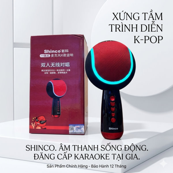 Micro hát Karaoke Bluetooth hãng Shinco D32 - ảnh 1