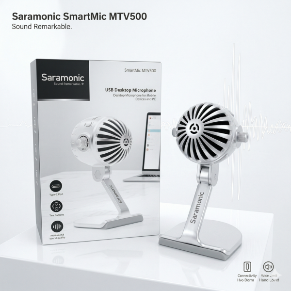 Micro thu âm Saramonic SR-SmartMic MTV500 , mic Livestream - ảnh 1