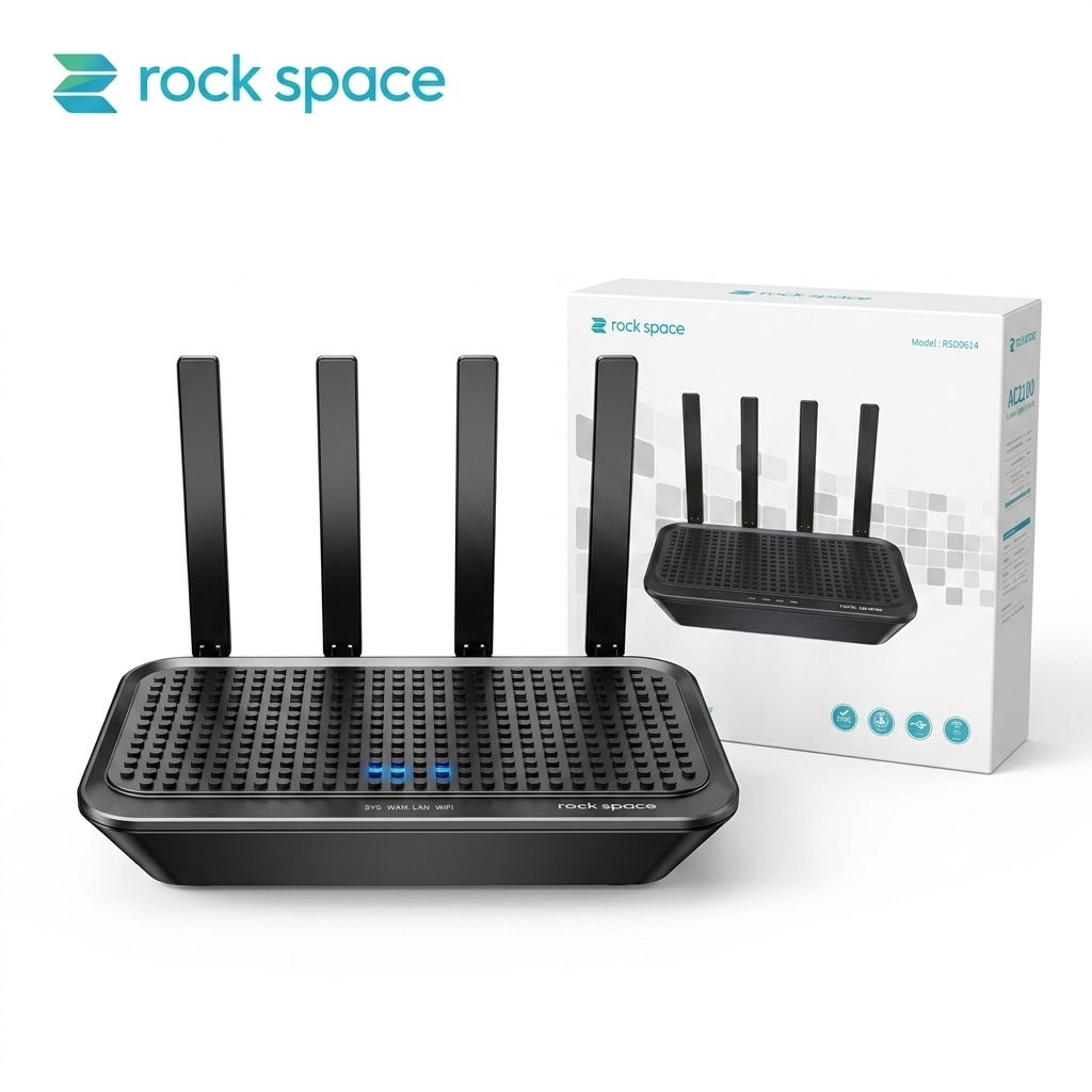 Modem/ Router WiFi 4 ăng ten Rock Space AC2100 RSD0614 – Băng Tần Kép Gigabit, MU-MIMO 4×4 - ảnh 1