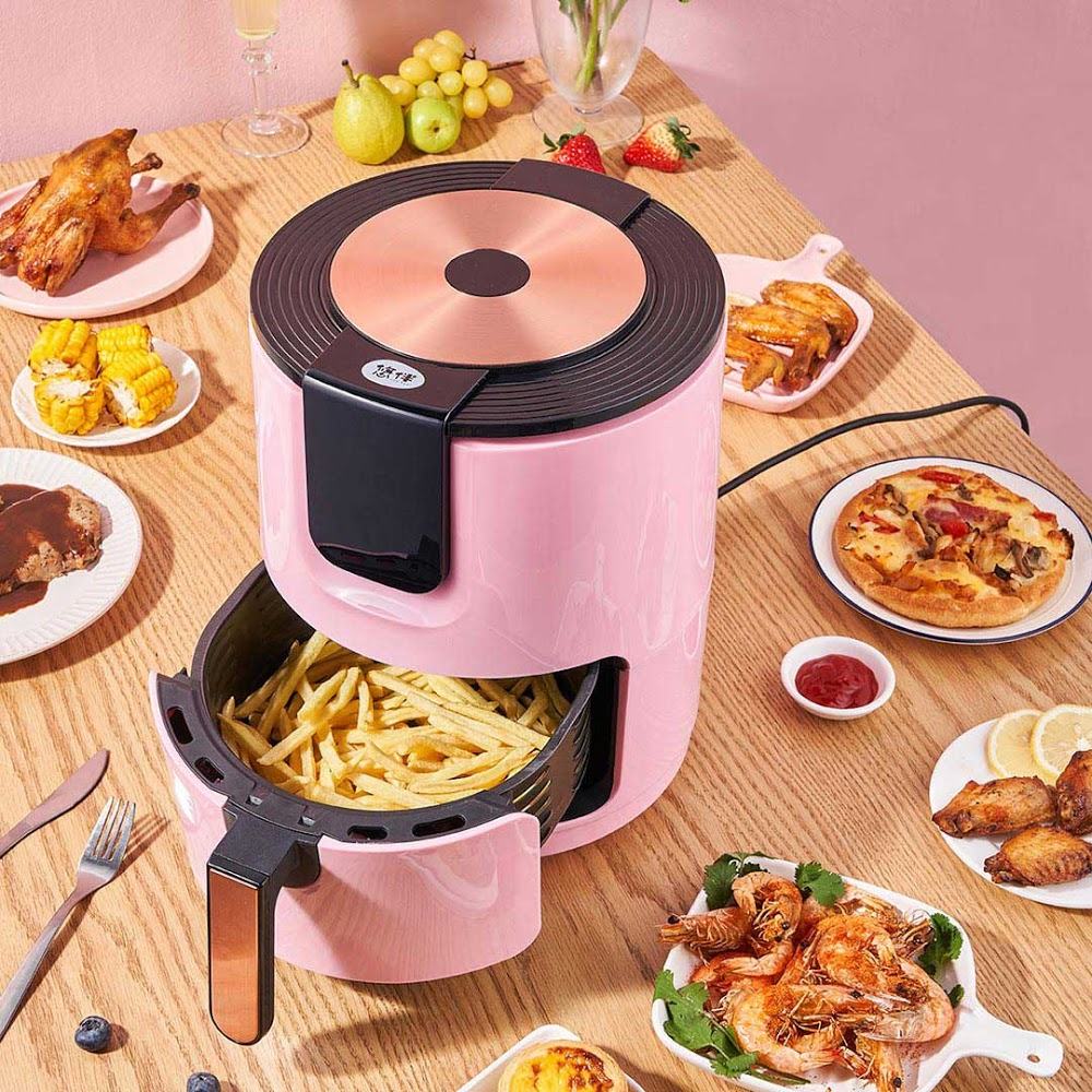 Nồi chiên không dầu 3.5L XIAOMI YOUBAN 5106TS oil-free large-capacity air fryer - Hồng - ảnh 1