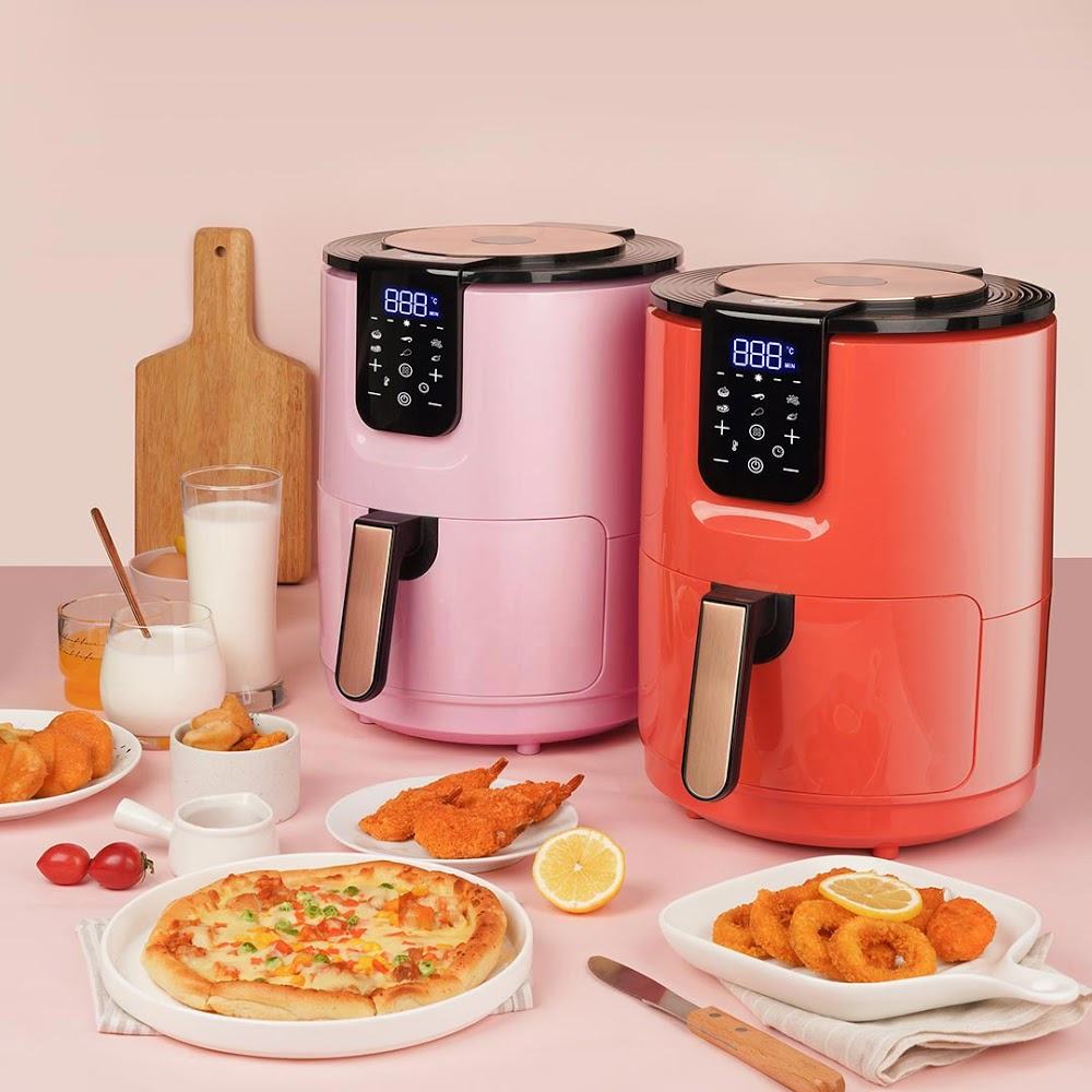Nồi chiên không dầu 3.5L XIAOMI YOUBAN 5106TS oil-free large-capacity air fryer - Hồng - ảnh 2