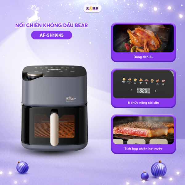 Nồi chiên không dầu Bear 6L AF-5H19I45 - ảnh 1