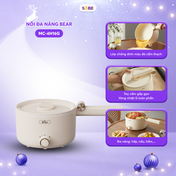 Nồi đa năng Bear 1.6L MC-4H16G - ảnh 1