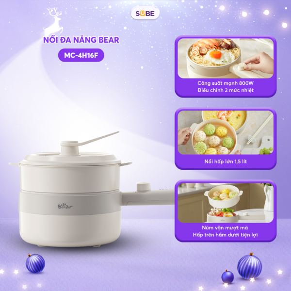 Nồi điện đa năng Bear MC-4H16F - ảnh 1
