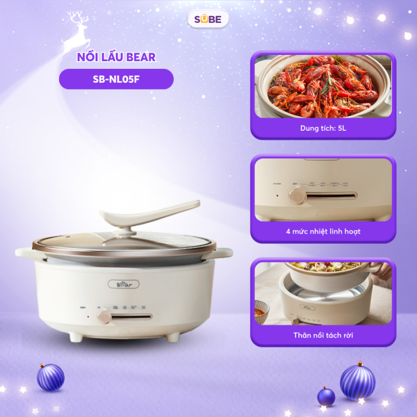 Nồi lẩu Bear SB-NL05F - ảnh 1