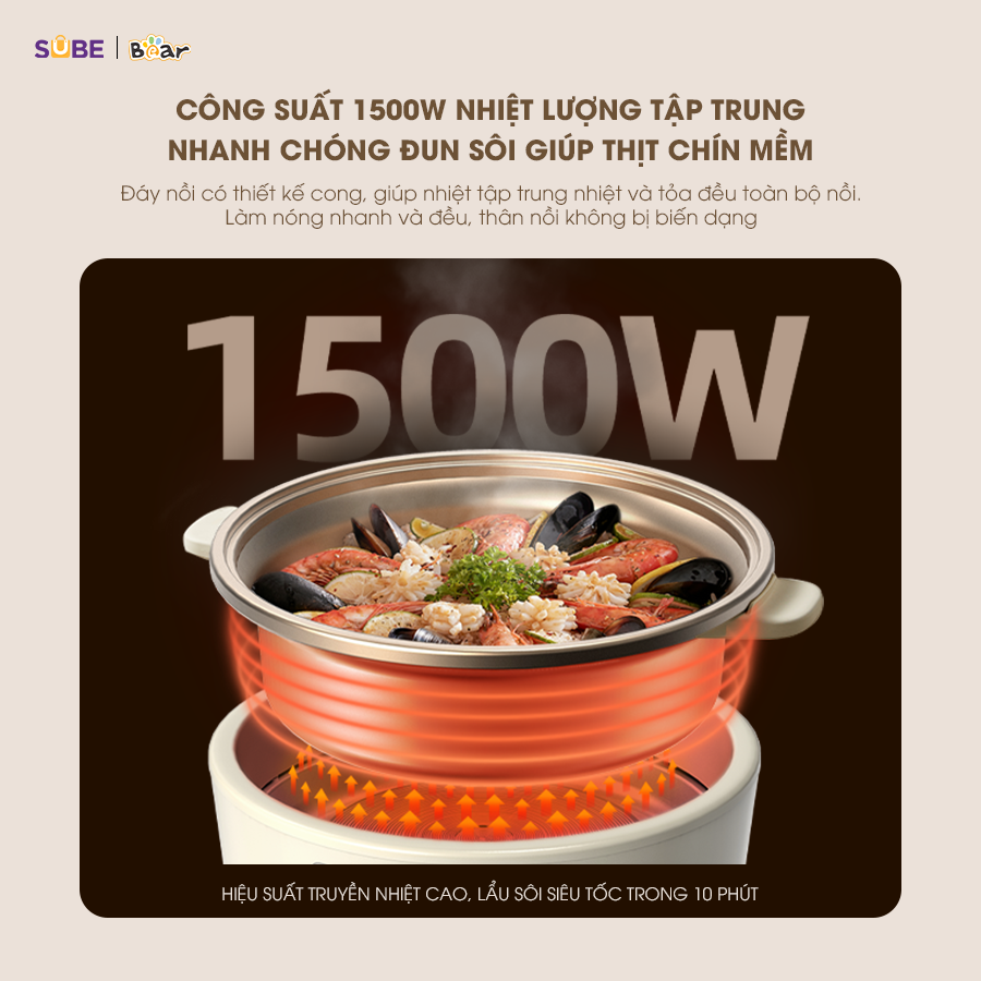 Nồi lẩu Bear SB-NL05F - ảnh 4