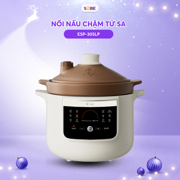 Nồi nấu chậm, nồi kho hầm thế hệ mới 3L Bear ESP-305LP - ảnh 1