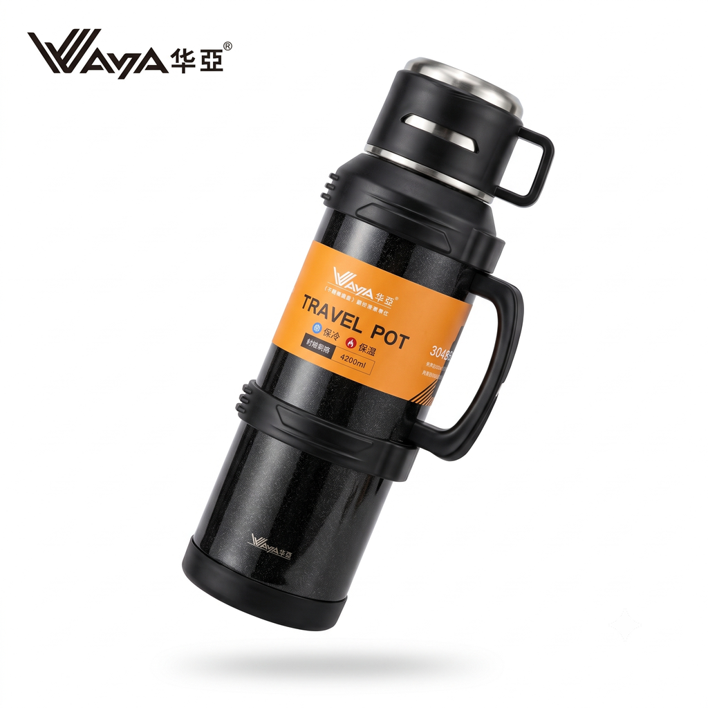 Phích nước giữ nhiệt khổng lồ, dung tích cực đại 4200ml hãng WAYA - HYX12, ruột inox 304 - ảnh 3
