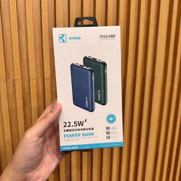 Pin dự phòng 10.000mAh KIVEE - PT55 PRO, sạc nhanh 20W vỏ nhôm siêu mỏng - ảnh 1