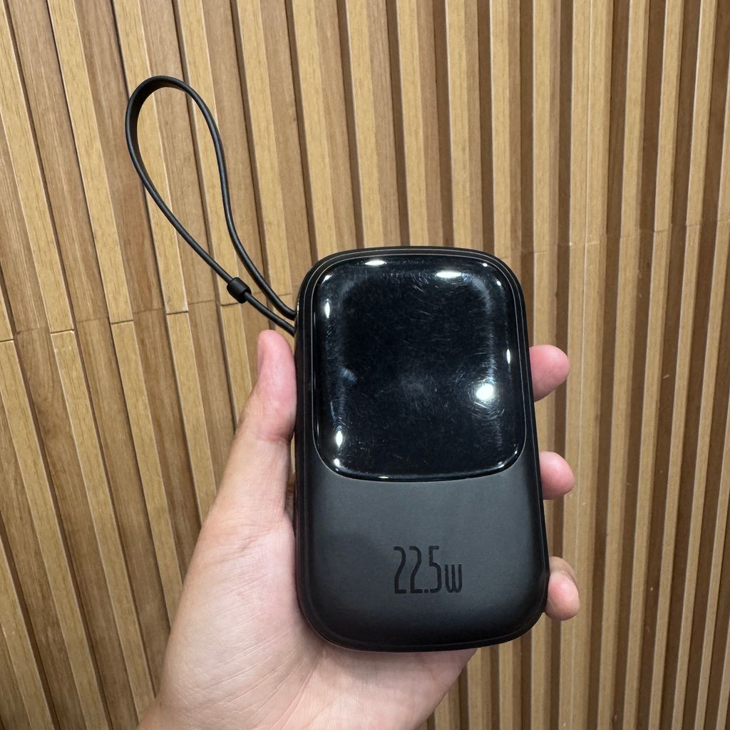 Pin dự phòng 20.000mAh Baseus Qpow Pro sạc nhanh 20W - liền cáp Lightning iPhone , có xước nhẹ - ảnh 5