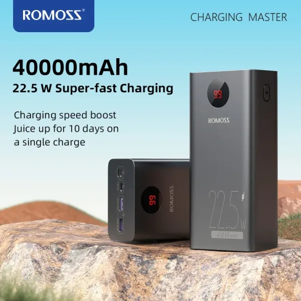 Pin dự phòng 40.000mAh ROMOSS PEA40PF sạc nhanh 22.5W (New ko hộp, có xước nhẹ) - ảnh 1