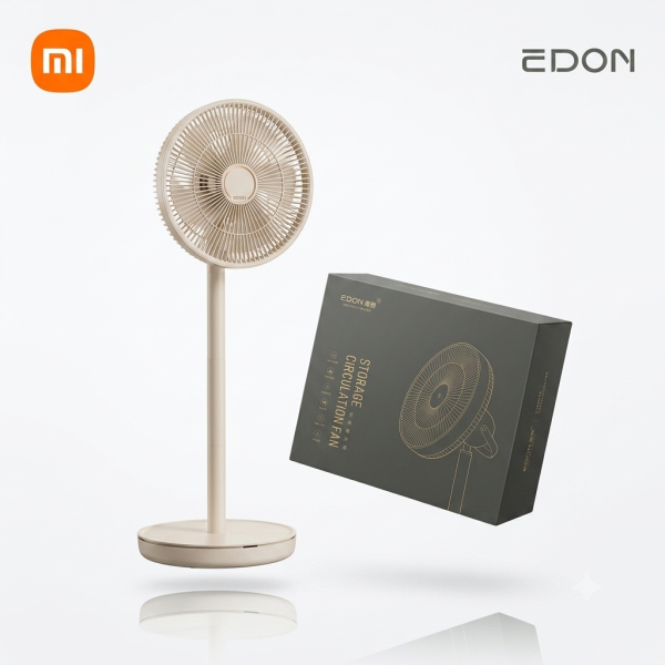Quạt cây 10 cánh XIAOMI Edon E909C, tăng giảm chiều cao, gập gọn, động cơ BLDC, có đèn ngủ & Remote - ảnh 1