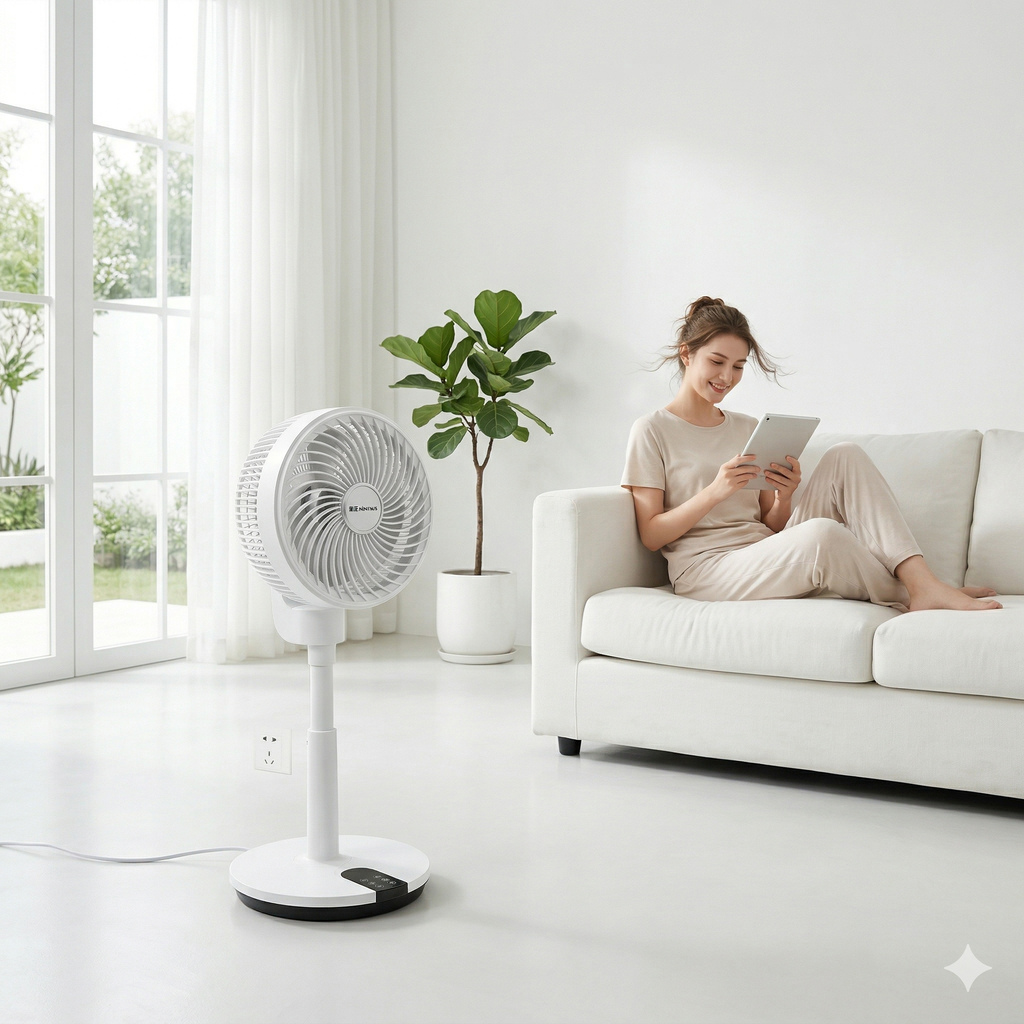 Quạt cây NONTAUS công suất 60w , quạt xoay 180 độ đối lưu không khí (HỘP XẤU) - ảnh 4