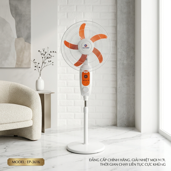 Quạt cây tích điện 16 inch chính hãng Easy Power EP-3616 (không bao gồm acquy - hộp xấu) - ảnh 1