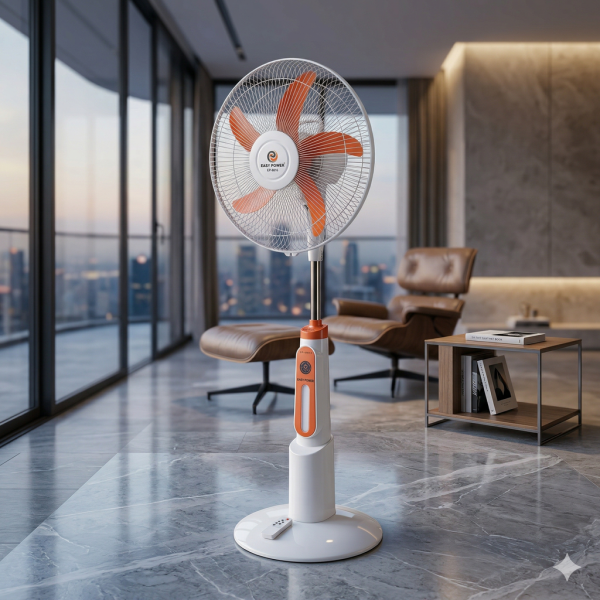 Quạt cây tích điện EASY POWER EP-8816 , Sạc điện thoại, đèn chiếu sáng , có remote (HỘP XẤU) - ảnh 1