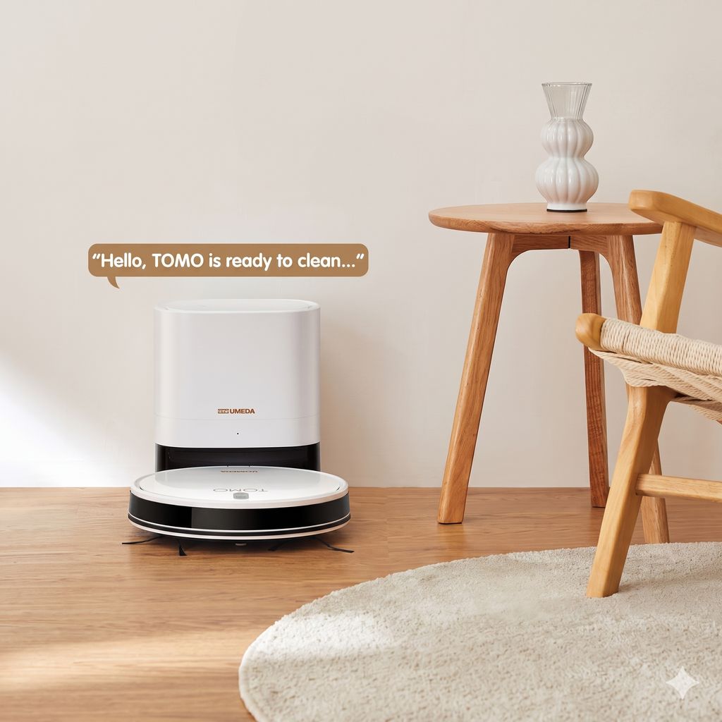 Robot hút bụi lau nhà thông minh UMEDA TOMO R2, tự đổ rác (bản quốc tế) - ảnh 4