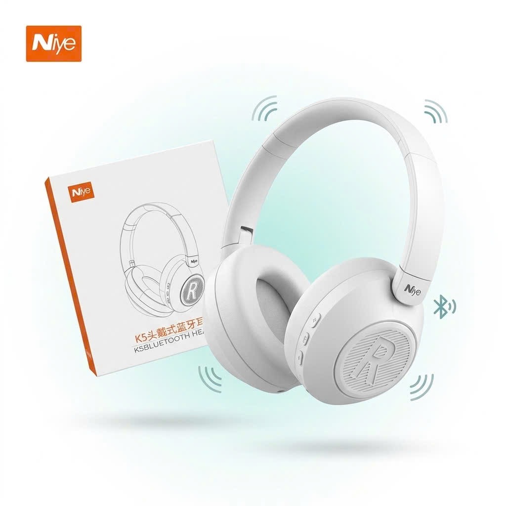 Tai nghe Bluetooth chụp đầu Niye K5, có cổng AUX 3.5mm - ảnh 3