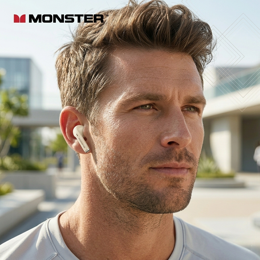 Tai nghe Bluetooth Monster Maxstar MQT66, tai gamming độ trễ thấp - ảnh 4