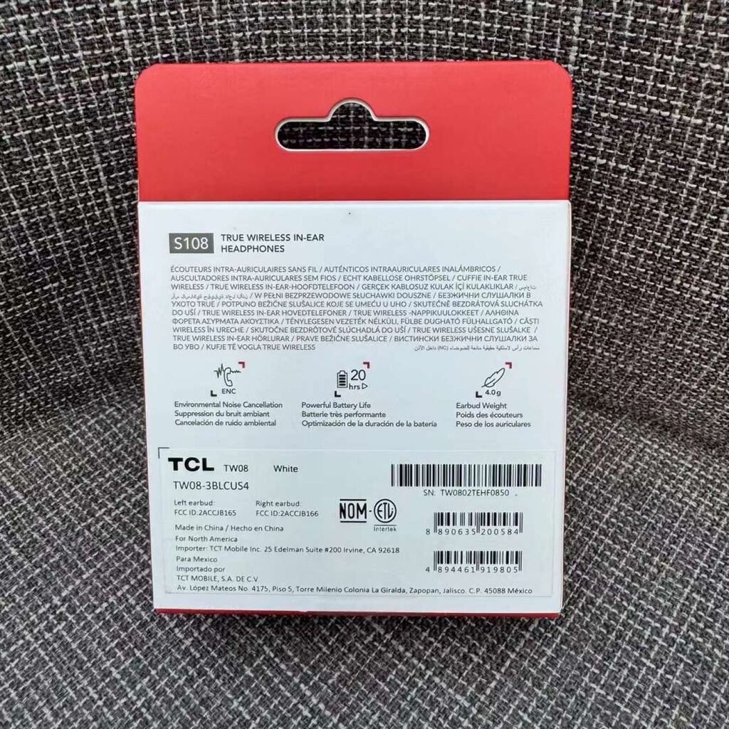 Tai nghe Bluetooth TWS hãng TCL MOVEAUDIO S108 ( lỗi pin) - ảnh 4